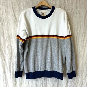 Camp Collection Retro Stripe Sweatshirt large